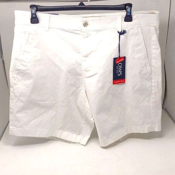 Chaps Men's Coastland Wash Flat Front Short - Picture 4 of 12